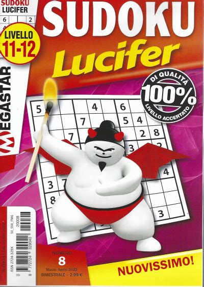 Sudoku Lucifer N 8 Livello 11 12 Marzo Aprile 2022