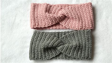 How To Crochet Easy And Simple X Twist Headband Ear Warmer Youtube