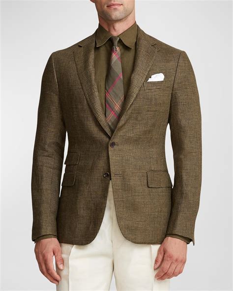 Ralph Lauren Purple Label Kent Glen Check Sport Coat In Green For Men