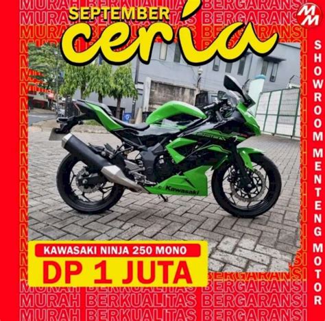 Kawasaki Ninja Sl Mono Dp Cukup Juta Dijual Co Id