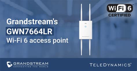 Grandstreams GWN7664LR High Performance Wi Fi 6 Access Point