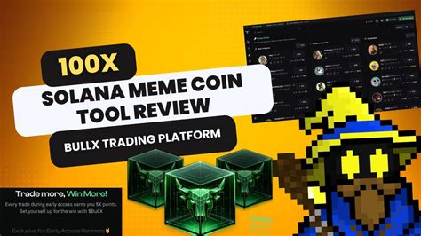 Solana Meme Coin Trading Tool Bullx Airdrop Pump Fun More