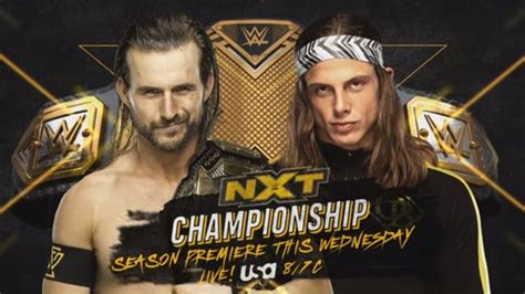 WWE NXT Title Match To Open Tonight's Episode - Wrestling Inc.