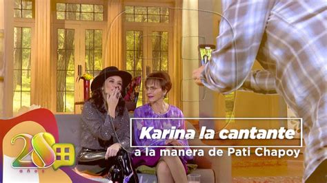 Karina abre su corazón en una gran plática con Pati Chapoy