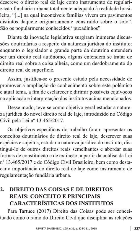 Artigo Direito Real De Laje Como Instrumento De Regulamentao Fundiria