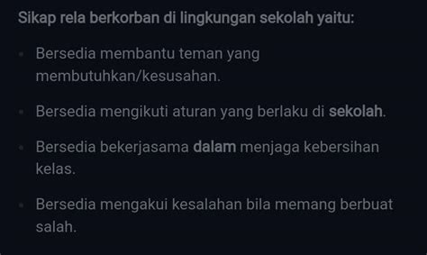 Bagaimana Sikap Rela Berkorban Yang Dapat Di Lakukan Siswa Di