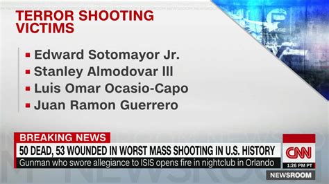 Orlando Shooting 49 Killed Shooter Pledged Isis Allegiance Cnn