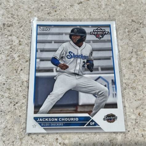 2023 Topps Pro Debut Jackson Chourio PD 40 Pre RC Rookie Card Milwaukee