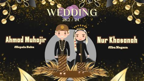 Wedding Ust Muhajir Ustadzah Nur Hasanah YouTube