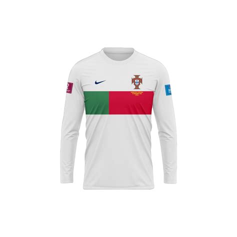 Portugal Away Long Sleeve Football Shirt 2022 23 SOCCALORD