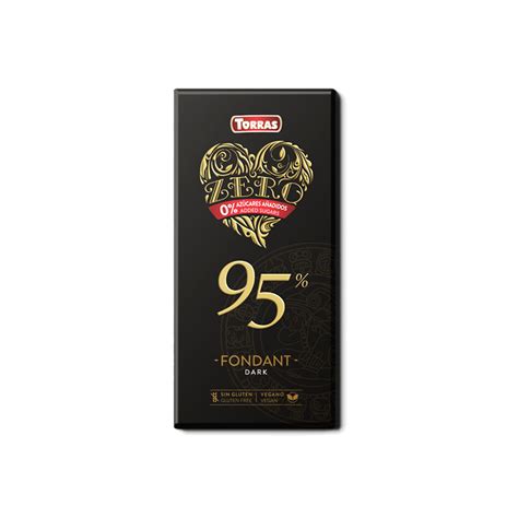 Черен шоколад 95%, без добавена захар, Торрас, 100 гр.