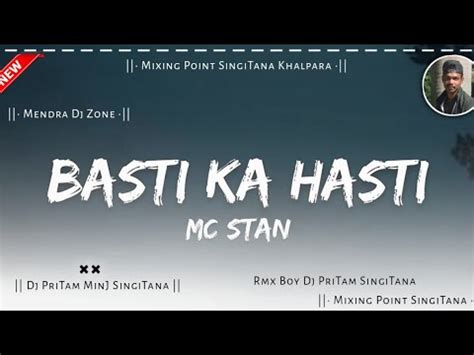 MC STAN Basti Ka Hasti Insaan Album 2022 Trending Song DJ