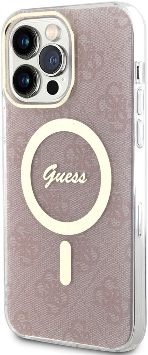 Guess Hardcase 4G MagSafe Tasche für iPhone 14 Pro Max rosa ab 23 99