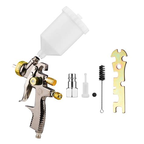 Walmeck LVLP 1 8mm Air Spray Kit 600cc Fluid Cup Gravity Feed Air Paint