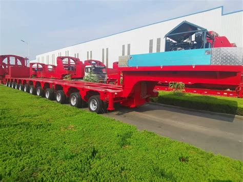 Spmt Heavy Duty Hydraulic Self Propelled Modular Trailer With Steering