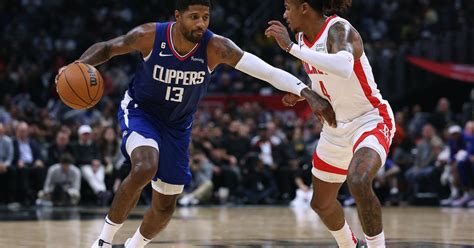 George Leads Clippers Over Rockets 109 101 With Leonard Out Cbs Los