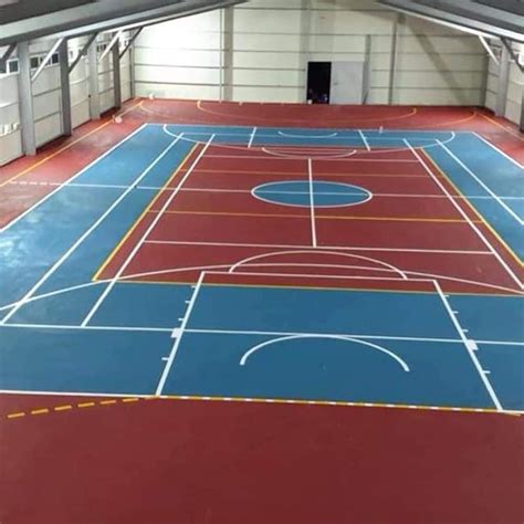 Acrylic And Pu Synthetic Pvc Basketball Court Flooring For Outdoor And