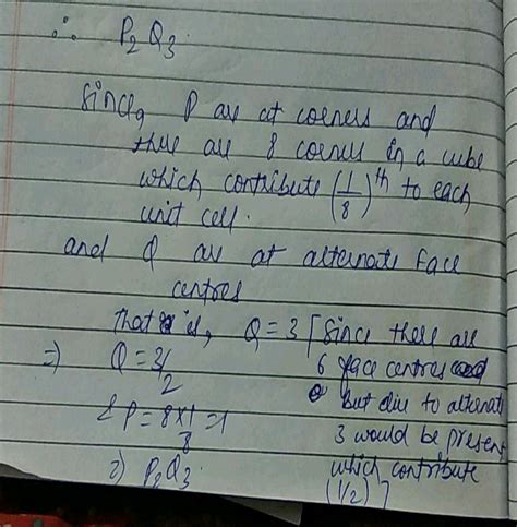 A Cubic Solid Is Made Up Of Two Elements P And Q Atoms Of P Are