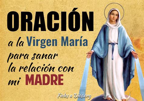 Oración a la Virgen María para sanar mi relación con mi madre