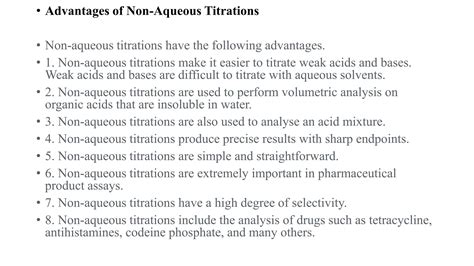 Non Aqueous Titration Definition Principle And Application Ppt