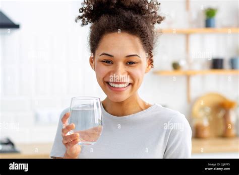 Healthy Lifestyle Concept Beautiful Young Woman Holding A Glass Of