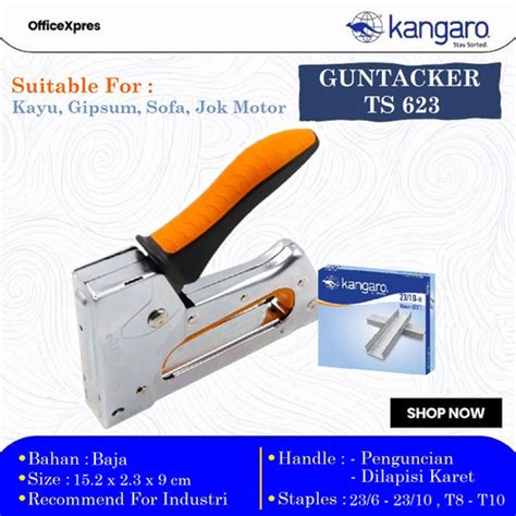 Jual Stapler Tembak Gun Tacker Guntacker Kangaro Ts Jakarta