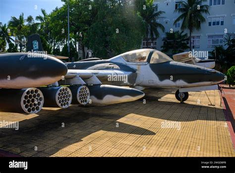 A Captured Us Cessna A 37 Dragonfly At The Ho Chi Minh Museum Da Nang