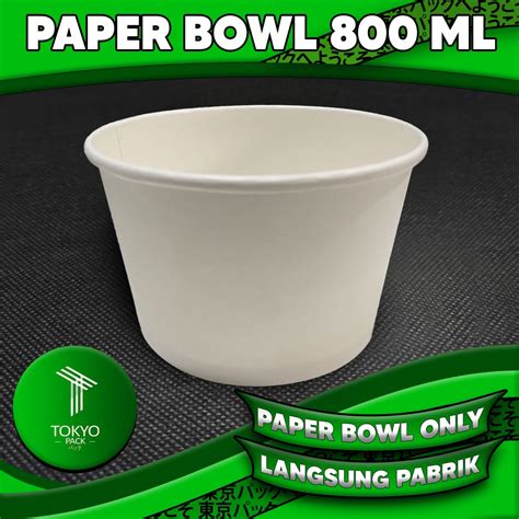 Jual Paper Bowl Ml Mangkok Kertas Rice Bowl Paper Ml Grosir