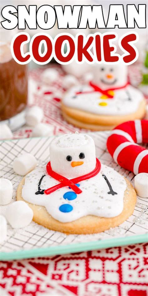 These Melted Snowman Cookies Are The Cutest Christmas Cookies Plus They Re Easy To Make