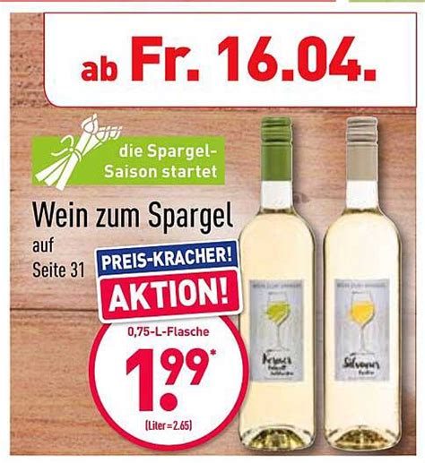 Wein Zum Spargel Angebot Bei Aldi Nord Prospekte De