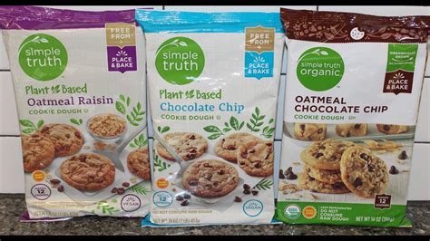 Simple Truth Kroger Cookie Dough Oatmeal Raisin Chocolate Chip