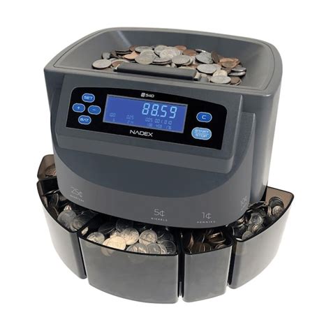 Nadex Coins S540 Coin Counting Sorter And Coin Roll Wrapper Digital