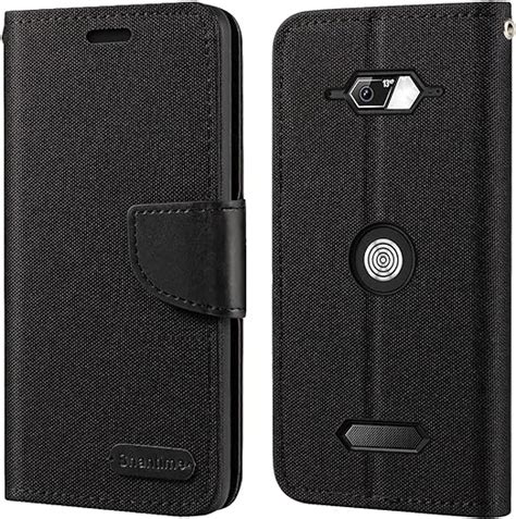 Coque pour Crosscall Core M5 étui Portefeuille en Cuir Oxford avec