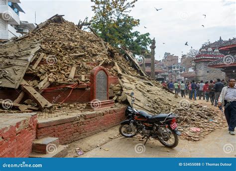 Nepal Earthquake In Kathmandu Editorial Stock Photo Image Of Damage