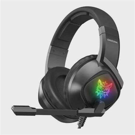 Fone De Ouvido Gamer Onikuma K Preto Luz Rgb Led Submarino