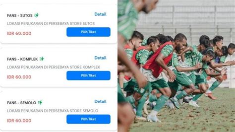 Tiket Persebaya Vs Persita Tangerang Masih Tersedia Kategori Lengkap