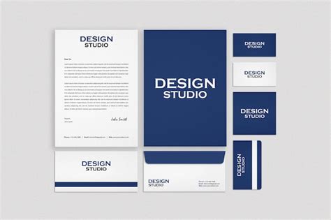 Premium PSD | Business stationery set mockup design