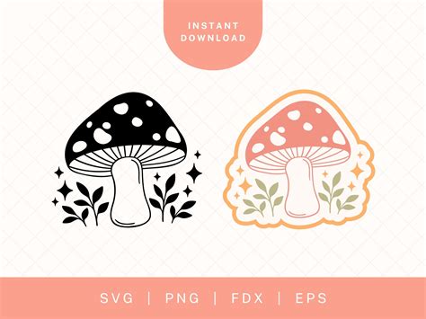 Fliegenpilze Svg Pilz Svg Schnittdatei F R Cricut Oder Etsy De