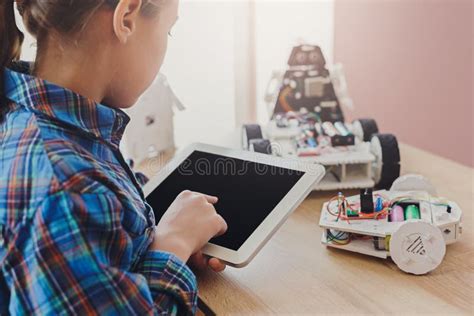 Stem Education. Children Creating Robots at Class Stock Image - Image of design, group: 154363817