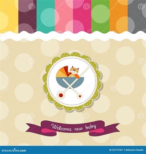 Funny baby shower card stock vector. Illustration of moment - 25773181