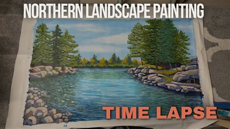 Northern Landscape Painting Time Lapse YouTube