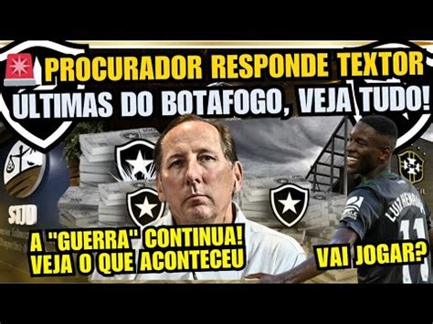 PROCURADOR DO STJD RESPONDE TEXTOR VEJA O QUE PODE ACONTECER LUÍS