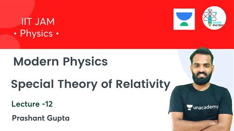 Special Theory Of Relativity 1 Modern Physics L 12 Exam Physics Iit Jam Prakash Gupta