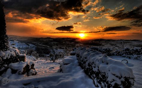 Winter Sunset HD Wallpaper (50+ images)