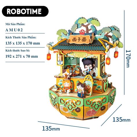 Mua Mô hình Hộp nhạc Robotime Music Box AMU01 AMU04 Đồ chơi lắp ráp