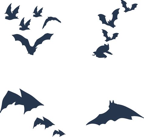 Set of Halloween Bat Silhouette Illustration. Isolated Vector. 34216918 ...