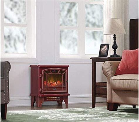 Duraflame Electric Freestanding Infrared Quartz Fireplace Stove Red