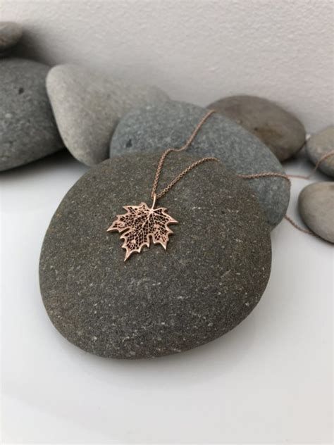 Rose Gold Maple Leaf Necklace - Loved By Venus