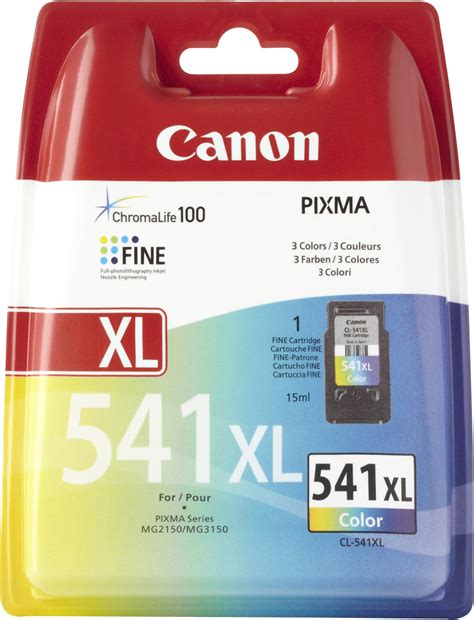 Canon Genuine High Capacity 1 X CL 541XL Tri Colour Ink Cartridge