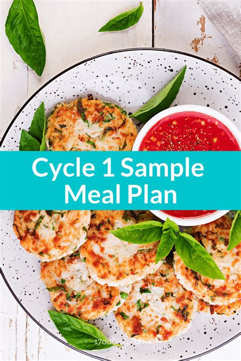 17 Day Diet Cycle 1 Meal Plan My 17 Day Diet Blog